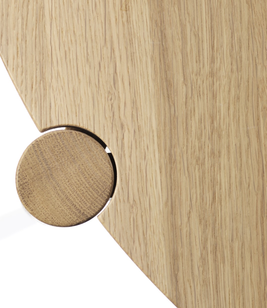 FDB Møbler D102 Søs sohvapöytä Ø55, mattalakattu tammi - Image 2