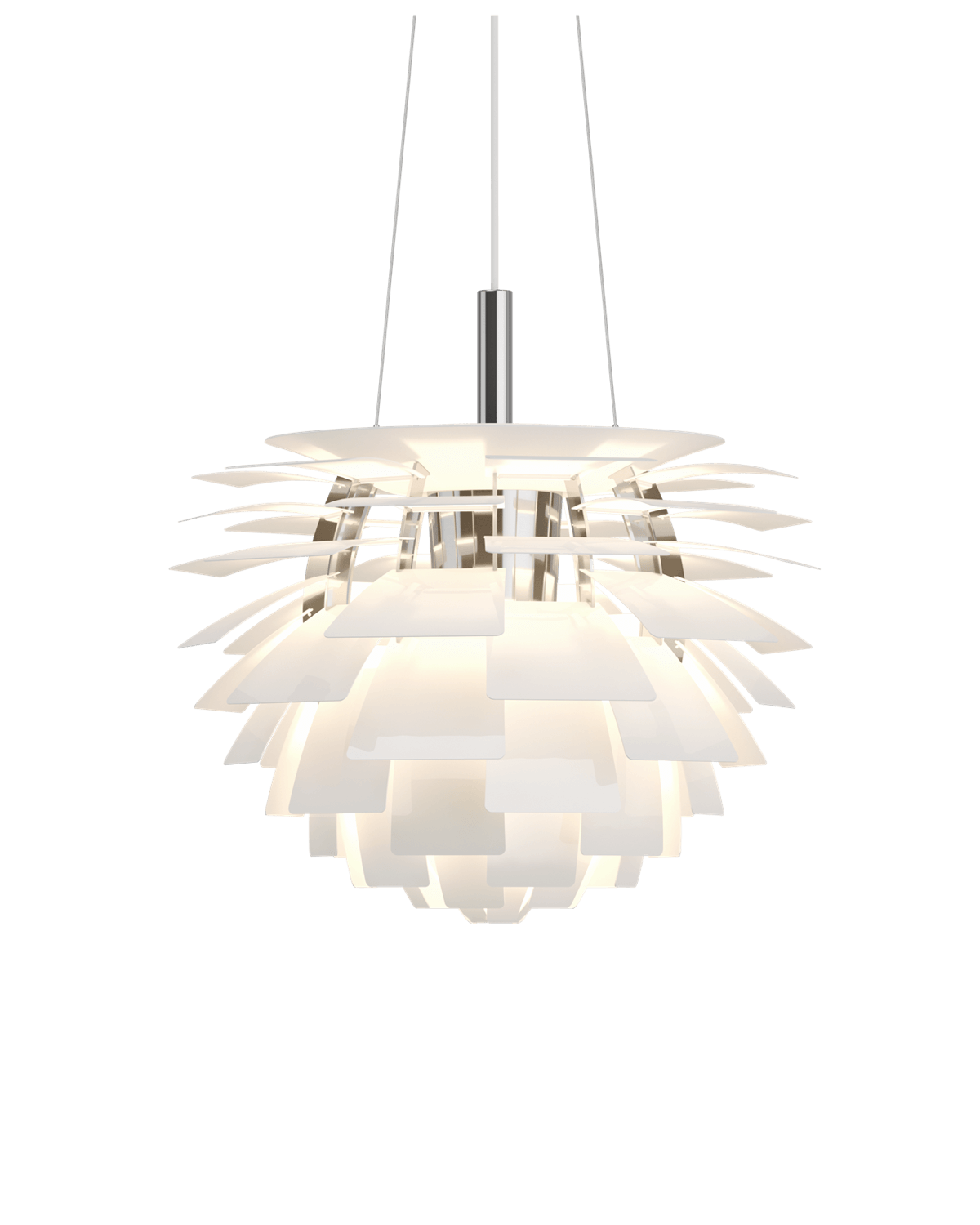 Louis Poulsen PH Artichoke "Artisokka" valaisin, valkoinen