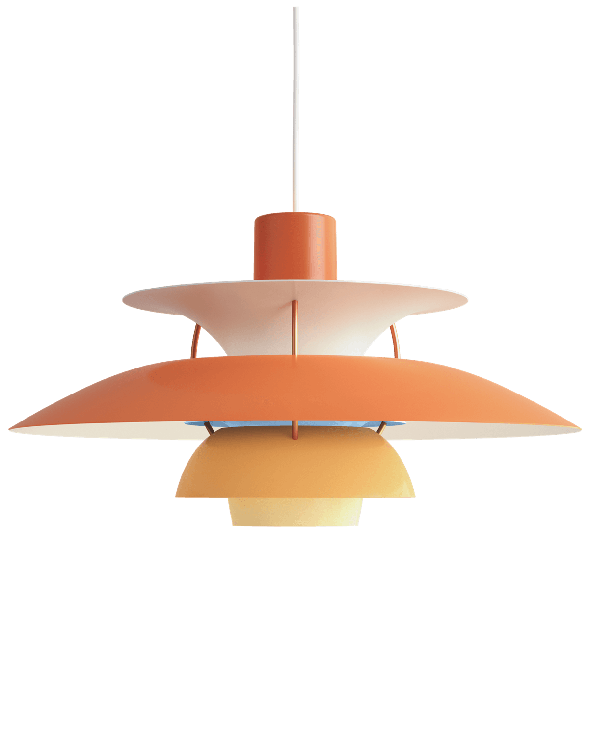 Louis Poulsen PH 5 valaisin Oranssin sävyt