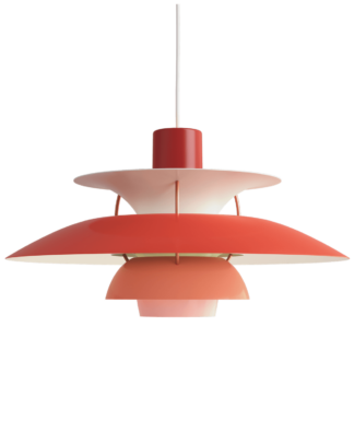 Louis Poulsen PH 5 valaisin Punaisen sävyt