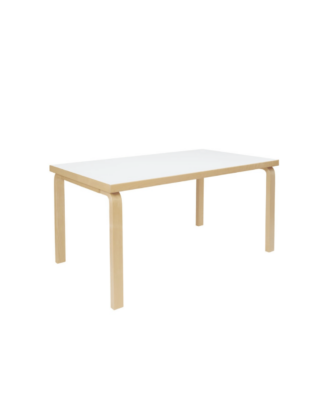 Artek Aalto pöytä 82A koivu, valkoinen laminaatti