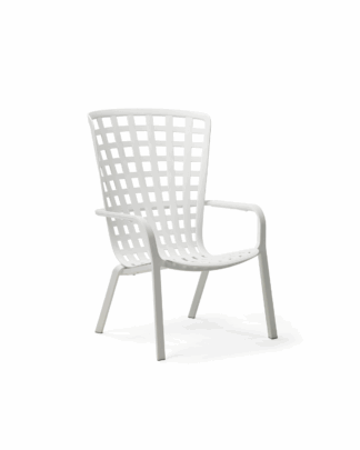 Nardi Outdoor Folio ulkokaluste lepotuoli, valkoinen