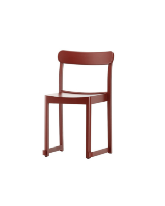 Atelier tuoli, pyökki, maalattu tummanpunainen