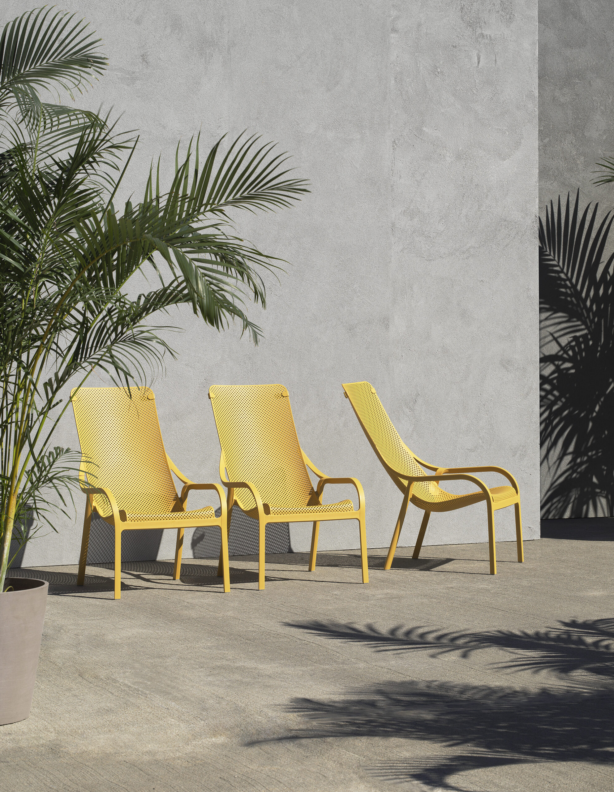 Nardi Outdoor Net Lounge ulkokaluste tuoli, senape - Image 4