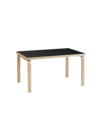 Artek Aalto pöytä 82B koivu, musta linoleumi