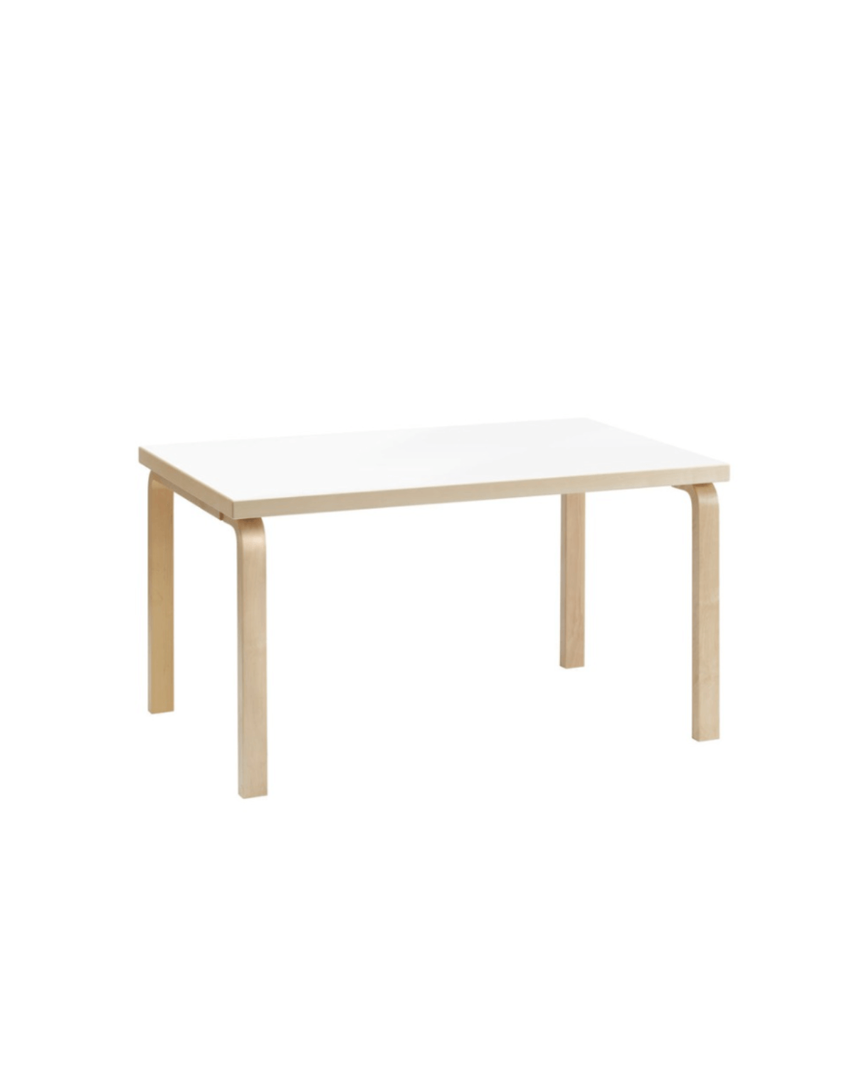 Artek Aalto pöytä 82B koivu, valkoinen laminaatti