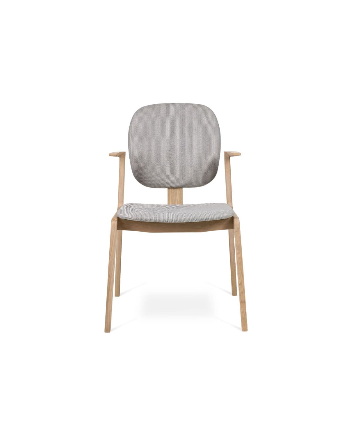 PBJ Cliff Arm tuoli, valkolakattu tammi, kangasverhoilu - Image 2