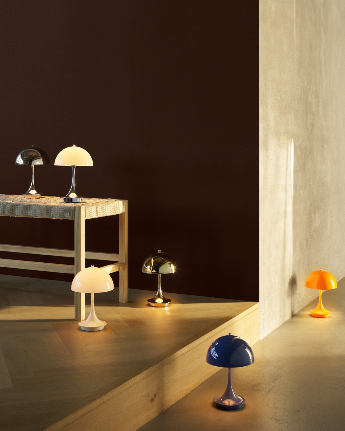 Panthella 160 Portable V3 ladattava pöytävalaisin, oranssi - Image 6