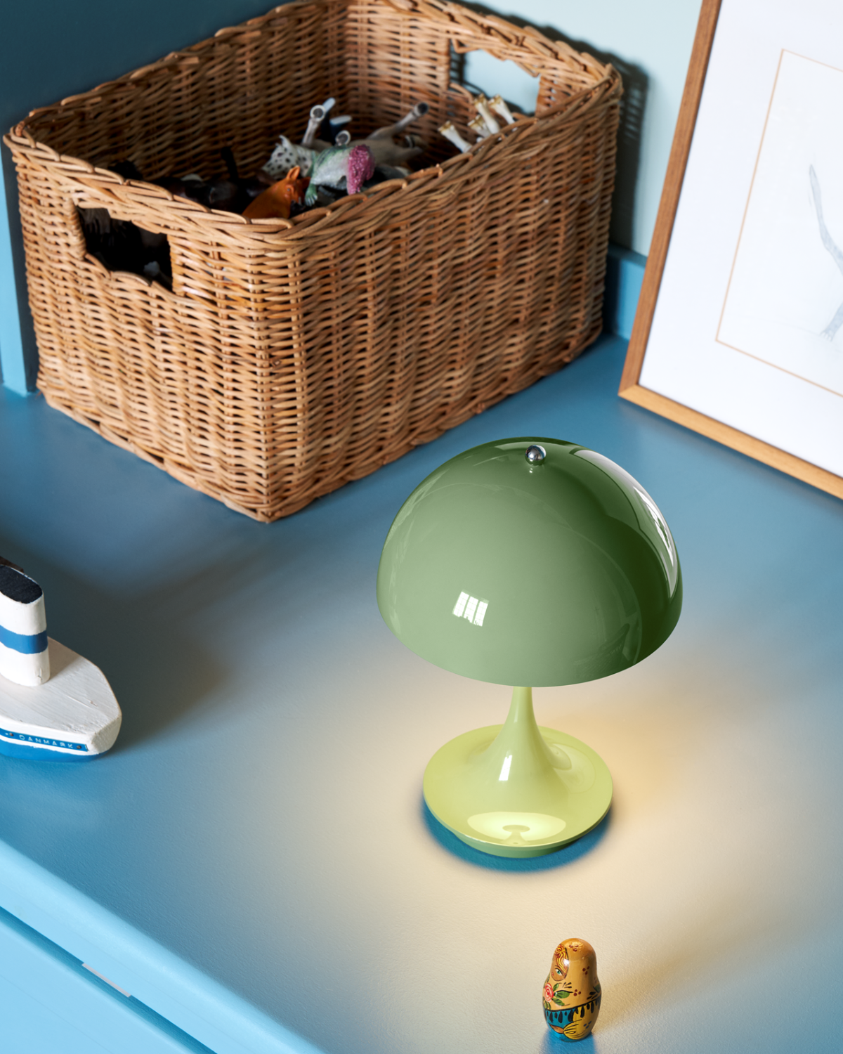 Panthella 160 Portable V3 ladattava pöytävalaisin, vihreä - Image 6