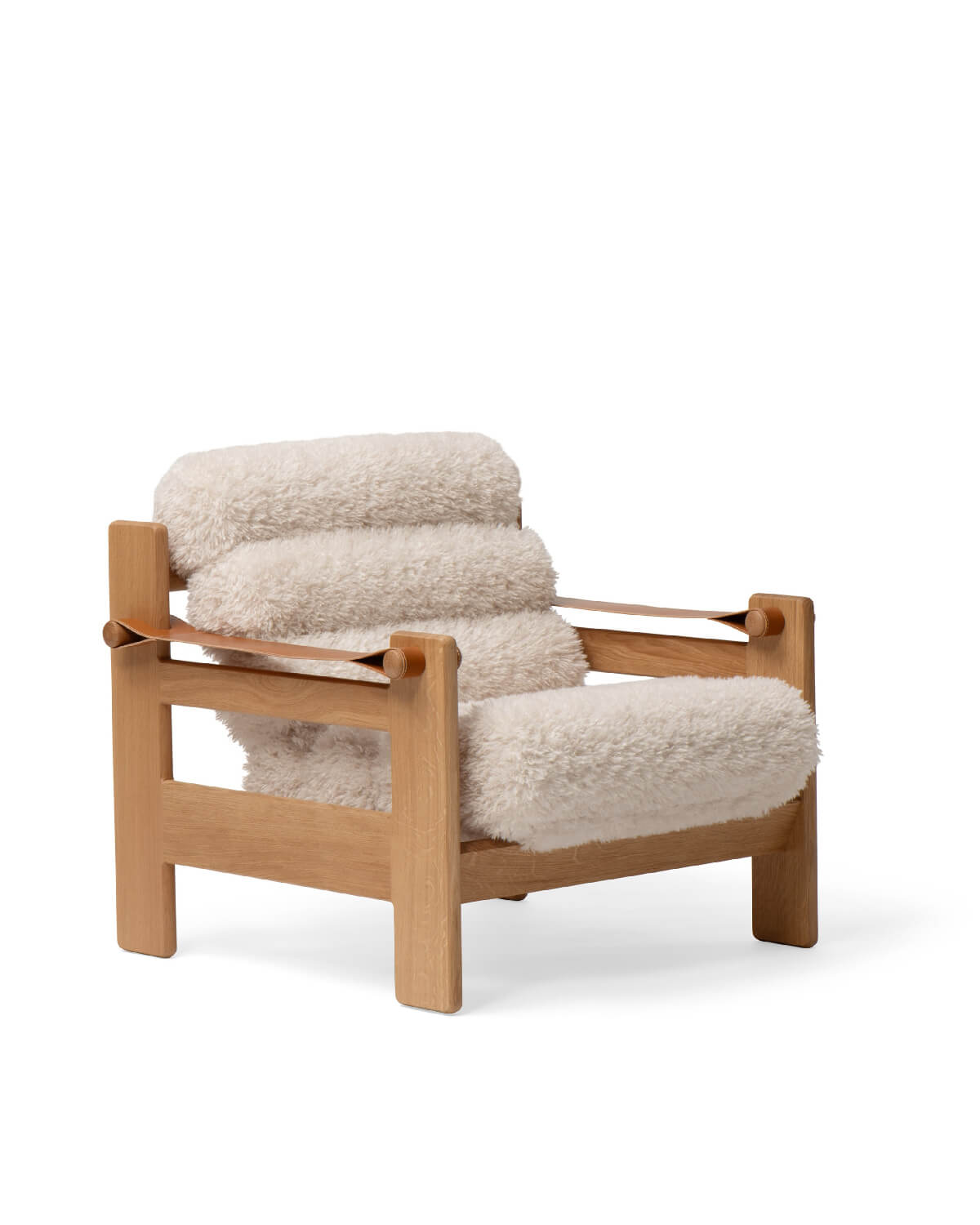 Rento nojatuoli Doodle kangas valkoinen