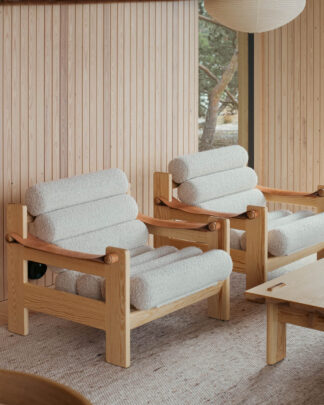 Rento nojatuoli, mänty