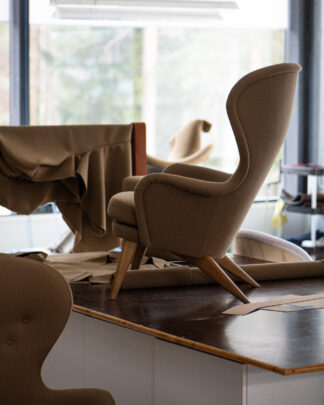 Ornäs Siesta lepotuolin verhoilu