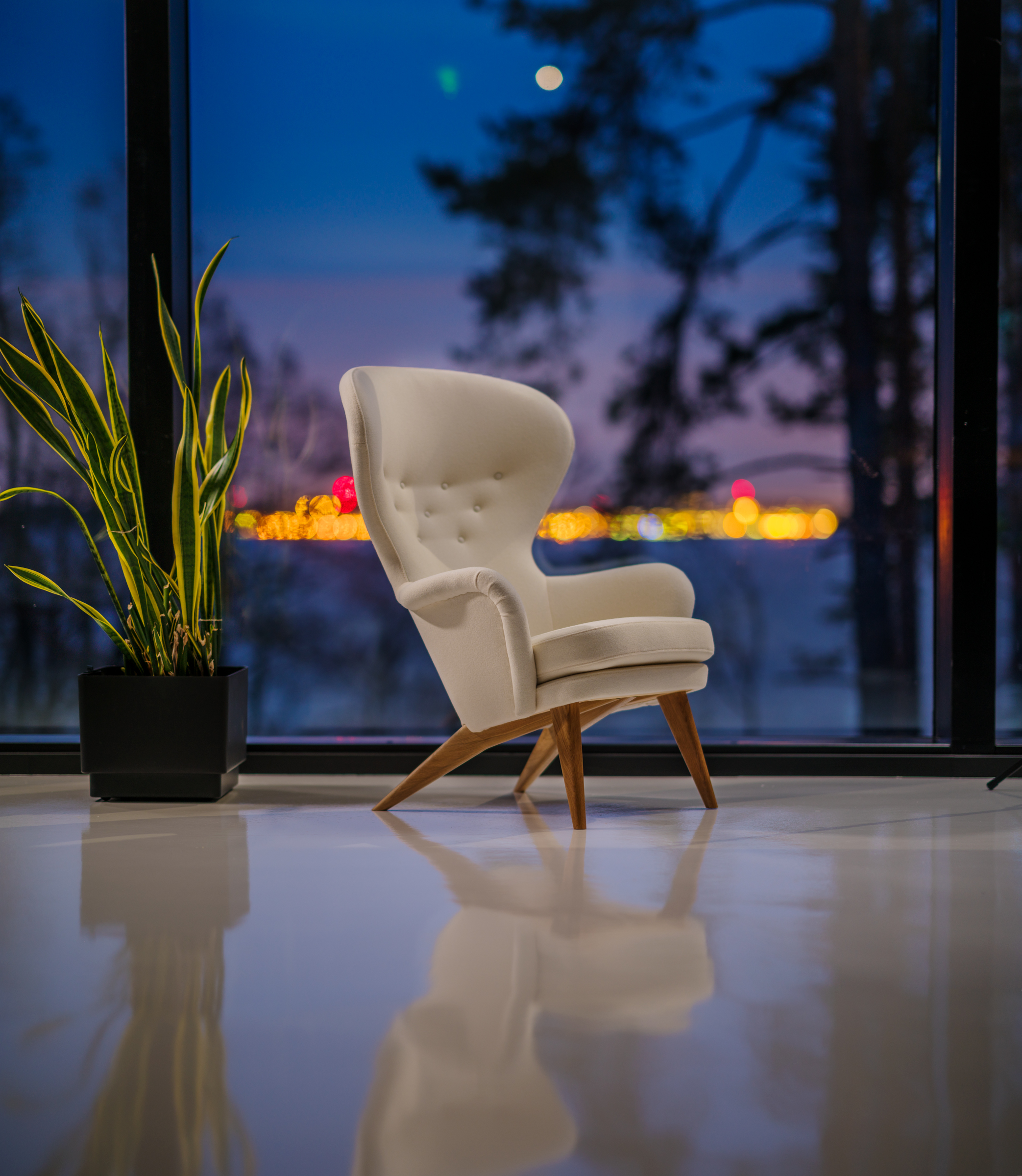 Ornäs Siesta lepotuoli, vintage, koivu, Kvadrat Tonus - Image 6