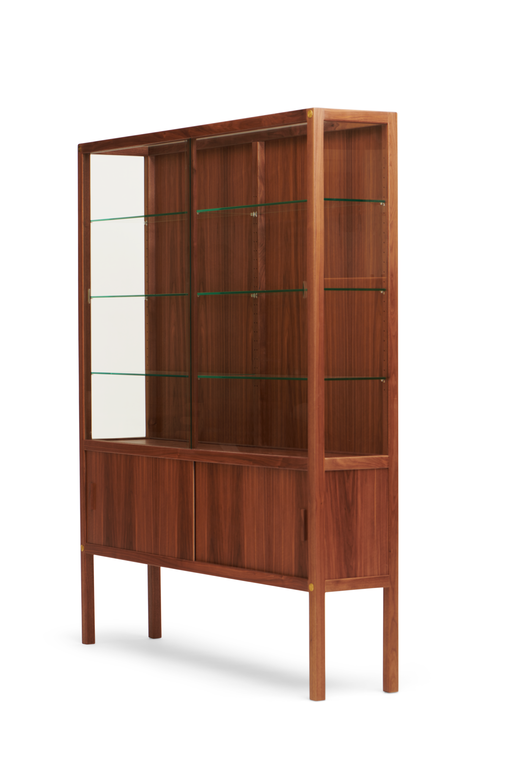 Näyttely vitriini iso, pähkinä - Image 2