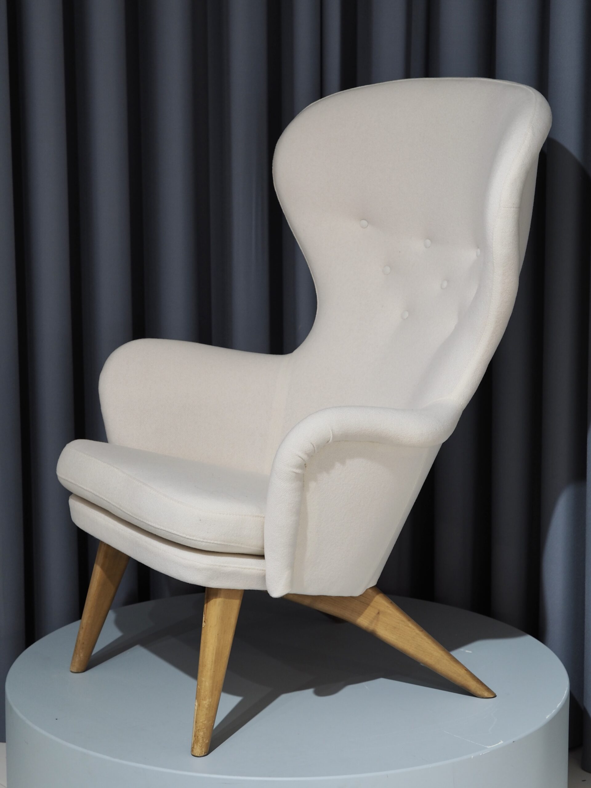 Ornäs Siesta lepotuoli, vintage, koivu, Kvadrat Tonus - Image 5